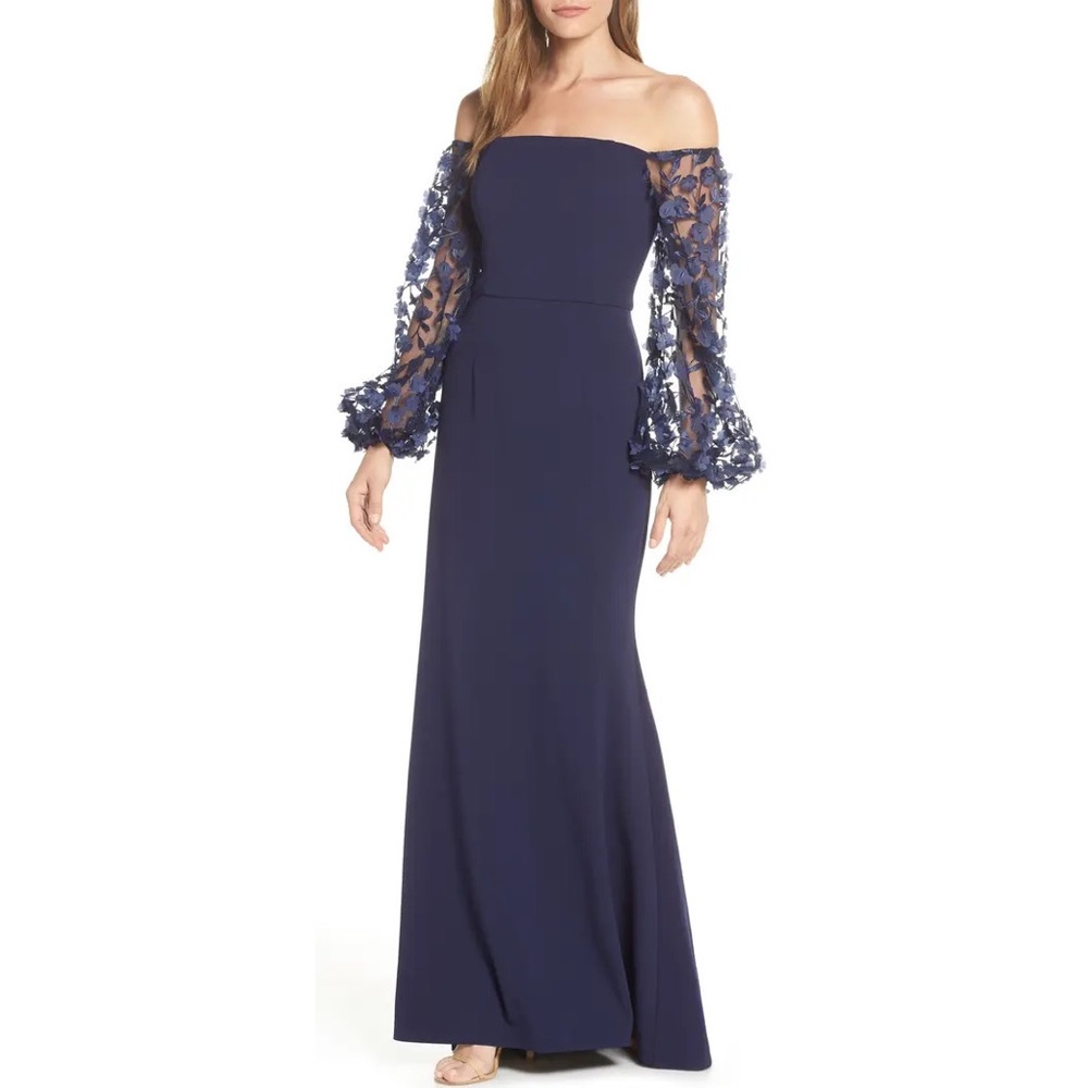 Eliza J Off The Shoulder Evening Gown Size 10 Nwot $228